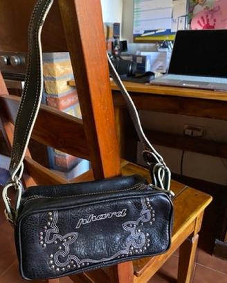 Piccola borsa Phard nera e bianca anni '90
