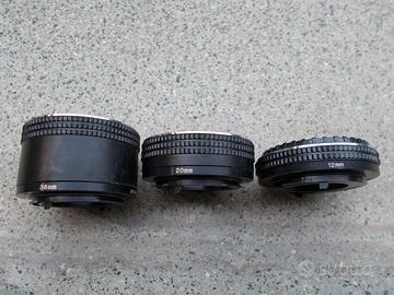 tubi di prolunga macro baionetta Olympus OM