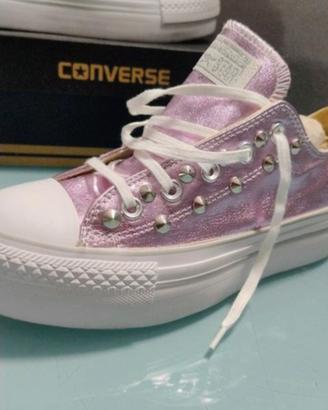 converse all star personalizzate con borchie 