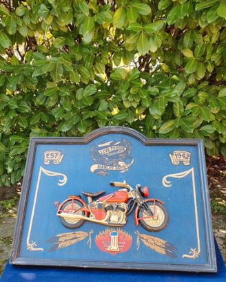 Decorazione murale legno/polystone Harley Davidson