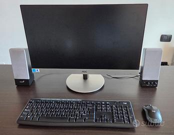 Postazione PC (monitor, casse, tastiera e mouse)