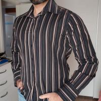Camicia a righe da uomo L