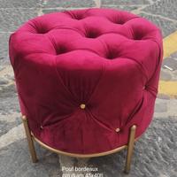 Pouf bordeaux