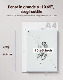 Viwoods AiPaper 10.6", Stylus Pro e 5 Punt