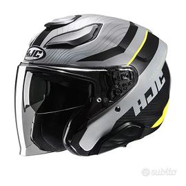 casco nuovo Casco jet fibra Hjc F31 NABY GREY