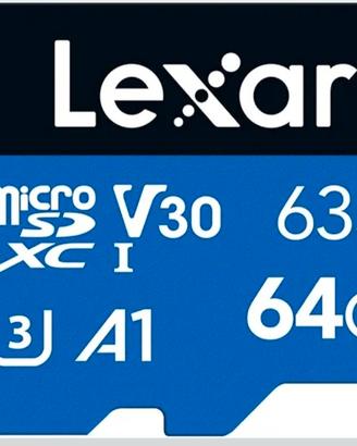 Lexar Micro SD 64GB UHS-I SDXC Classe 10 A1