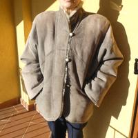 Giaccone da donna in vero montone rovesciato