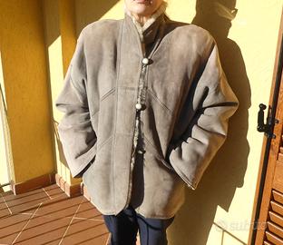 Giaccone da donna in vero montone rovesciato