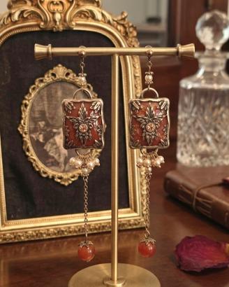 Orecchini stile vintage retrò per donna