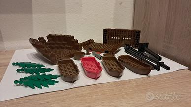 Lego parti di vecchia nave pirata