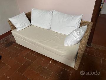 Divano Gervasoni in rattan