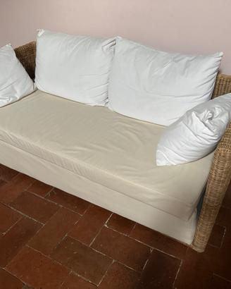 Divano Gervasoni in rattan