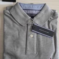 Polo m. l. TOMMY HILFIGER uomo col. grigio