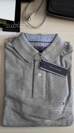 Polo m. l. TOMMY HILFIGER uomo col. grigio