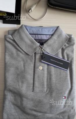 Polo m. l. TOMMY HILFIGER uomo col. grigio