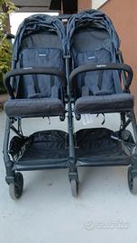Passeggino Inglesina gemellare colore navy