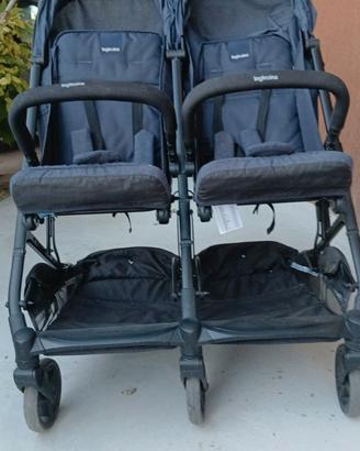 Passeggino Inglesina gemellare colore navy