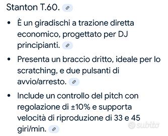 Piatti stanton T.60