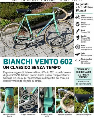 Bici da corsa Bisnchi Vento 603