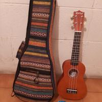 Ukulele con borsa e accordatore digitale