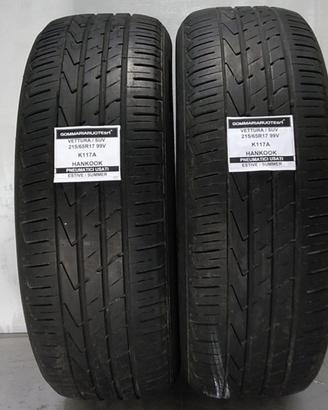 2 PNEUMATICI USATI 215/65R17 99V K117A HANKOOK GOM