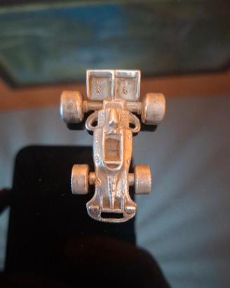 modellino formula 1 anni 70 in argento