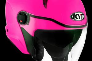 KYT Casco Jet D-CITY - Plain - Fuxia