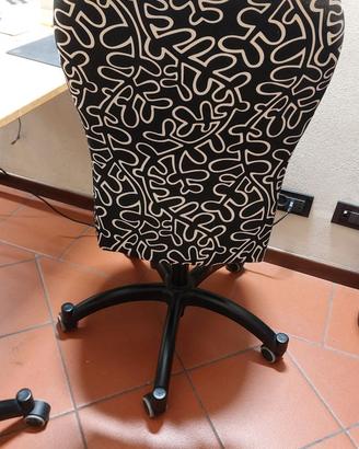 Sedia ufficio regolabile girevole 5 ruote