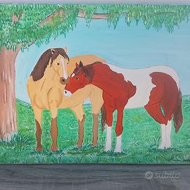 Quadro di cavalli