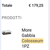 gabbia roditori 150x70 nera