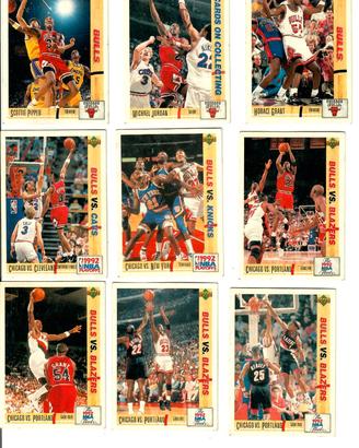 9x Chicago Bulls Upper Deck '92 Michael Jordan NBA