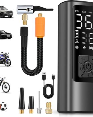 Compressore Aria Portatile per auto, moto, bici.