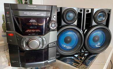 Mini stereo Cd Radio doppia Cassetta Panasonic