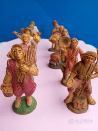 lotto statuine presepe 9 cm.