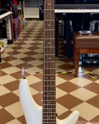 basso IBANEZ SR300E Pearl White con custodia