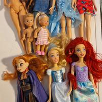 lotto barbie cenerentola Ariel Anna