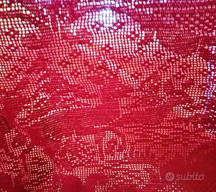 Coppia centrotavola colore rosso natalizio. 