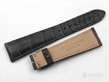 Cinturino Patek Philippe 21/16mm Grigio Alligatore