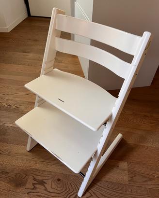 Seggiolone Sedia Stokke Tripp Trapp Bianca