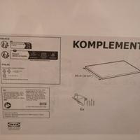 KOMPLEMENT Ripiano, bianco armadio IKEA 100x58 cm