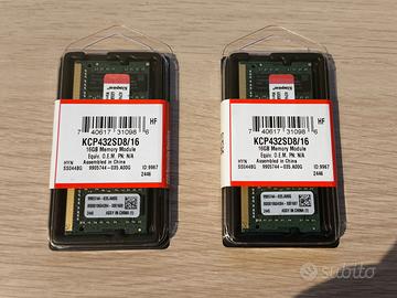 32GB (2x16GB) RAM SODIMM DDR4 3200 nuova