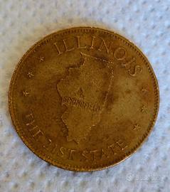 moneta commemorativa 21 stato dell'illinois stati 