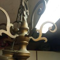 lampadario in ottone