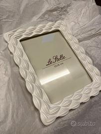 Cornice portafoto in legno bianca 13x18