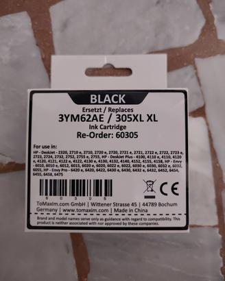 Cartucce inchiostro nero black stampante 305xl