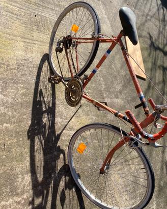 Bici da corsa vintage e bici da passeggio