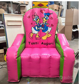 Trono Gonfiabile Disney