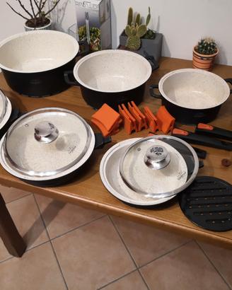 Set pentole e padelle, Ceramica, Ø16cm - Ø28cm