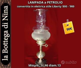 Lampada a Petrolio Convertita Elettrica