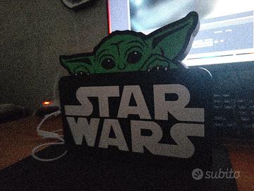 Lampada Lightbox Star Wars e Baby Yoda